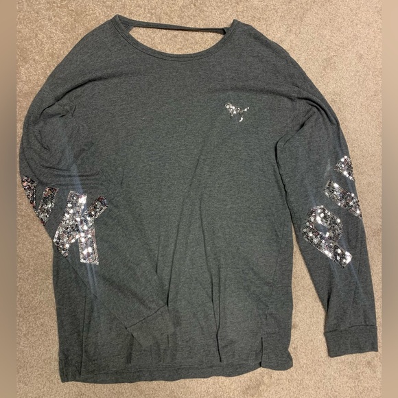 Pink Victoria’s Secret open back long sleeve - Picture 1 of 2